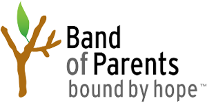 A logo for the band of parents bound by hope