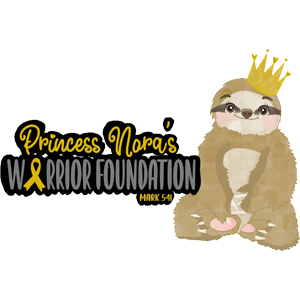 A princess nara 's warrior foundation logo with a sloth wearing a crown