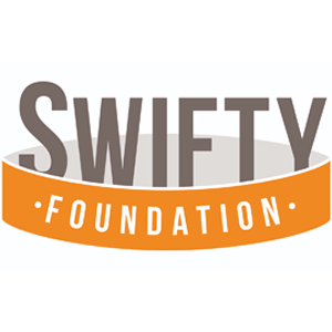 A logo for the swifty foundation is shown