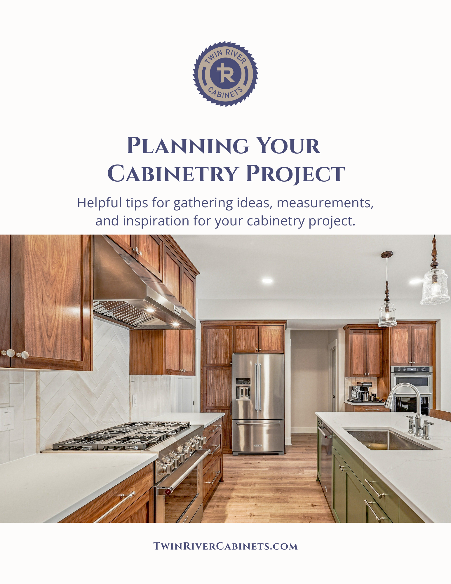 Twin River Cabinets planning guide for cabinet design, measurements, storage ideas, and project preparation in Minnesota