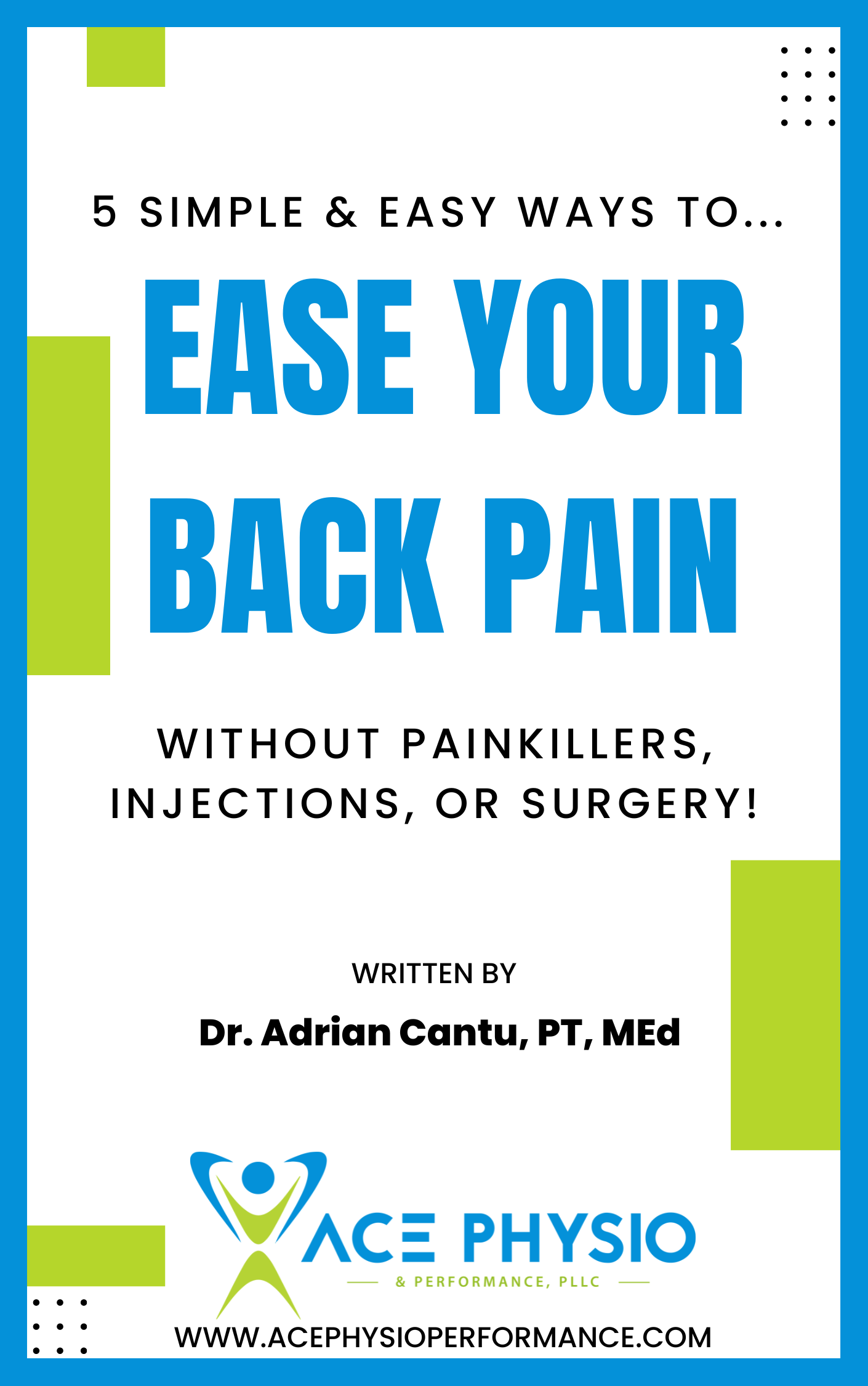 5 simple and easy ways to ease your back pain without painkillers , injections , or surgery.