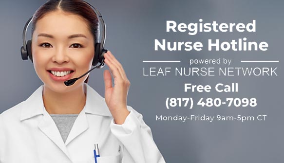 A nurse wearing a headset is talking on a phone.