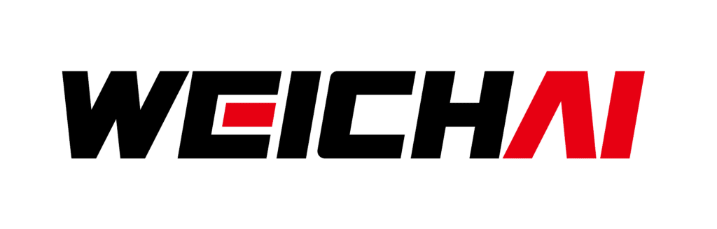 WEICHAI logo in black, red, and white text on a white background