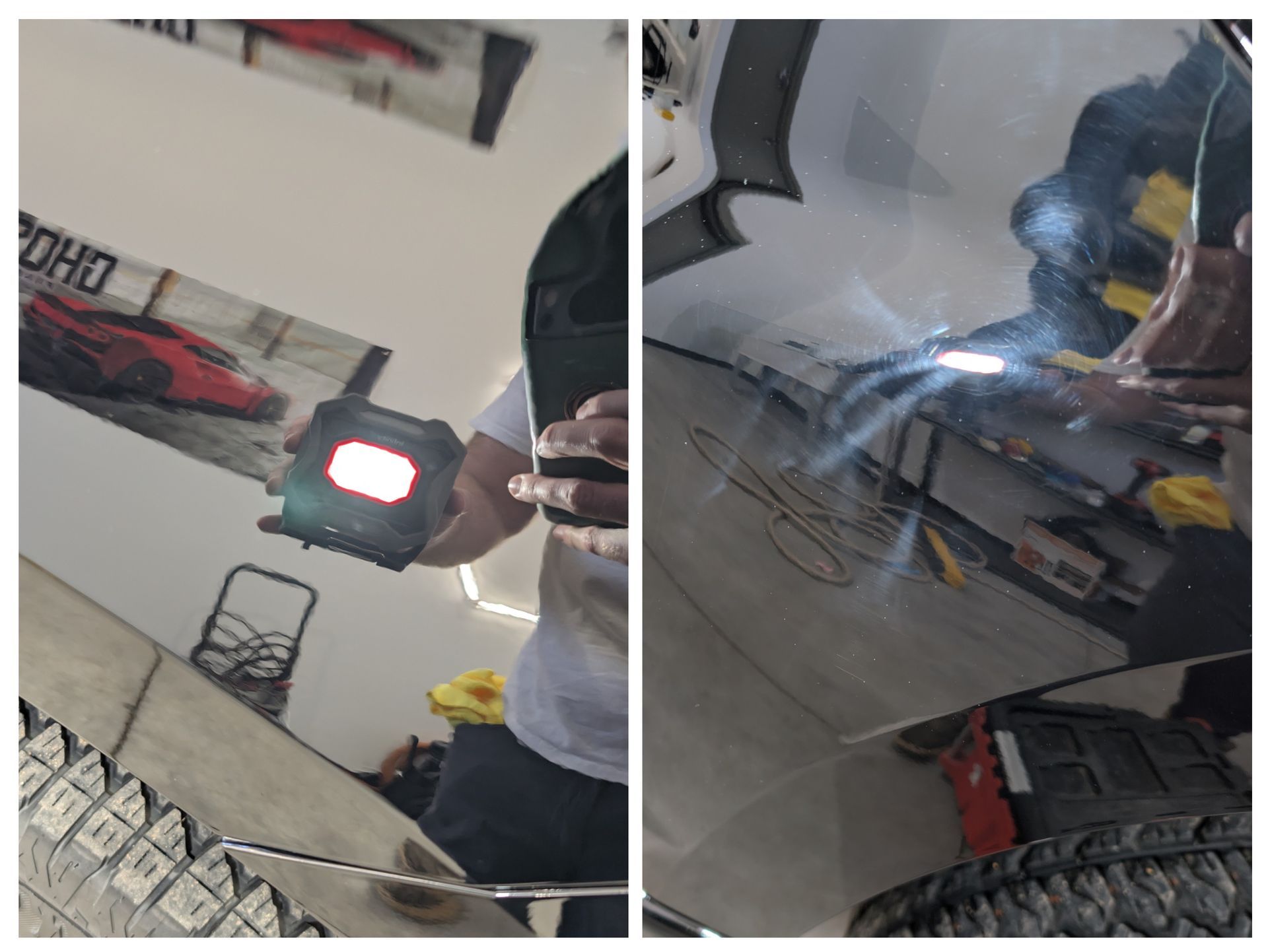 Before and after paint correction