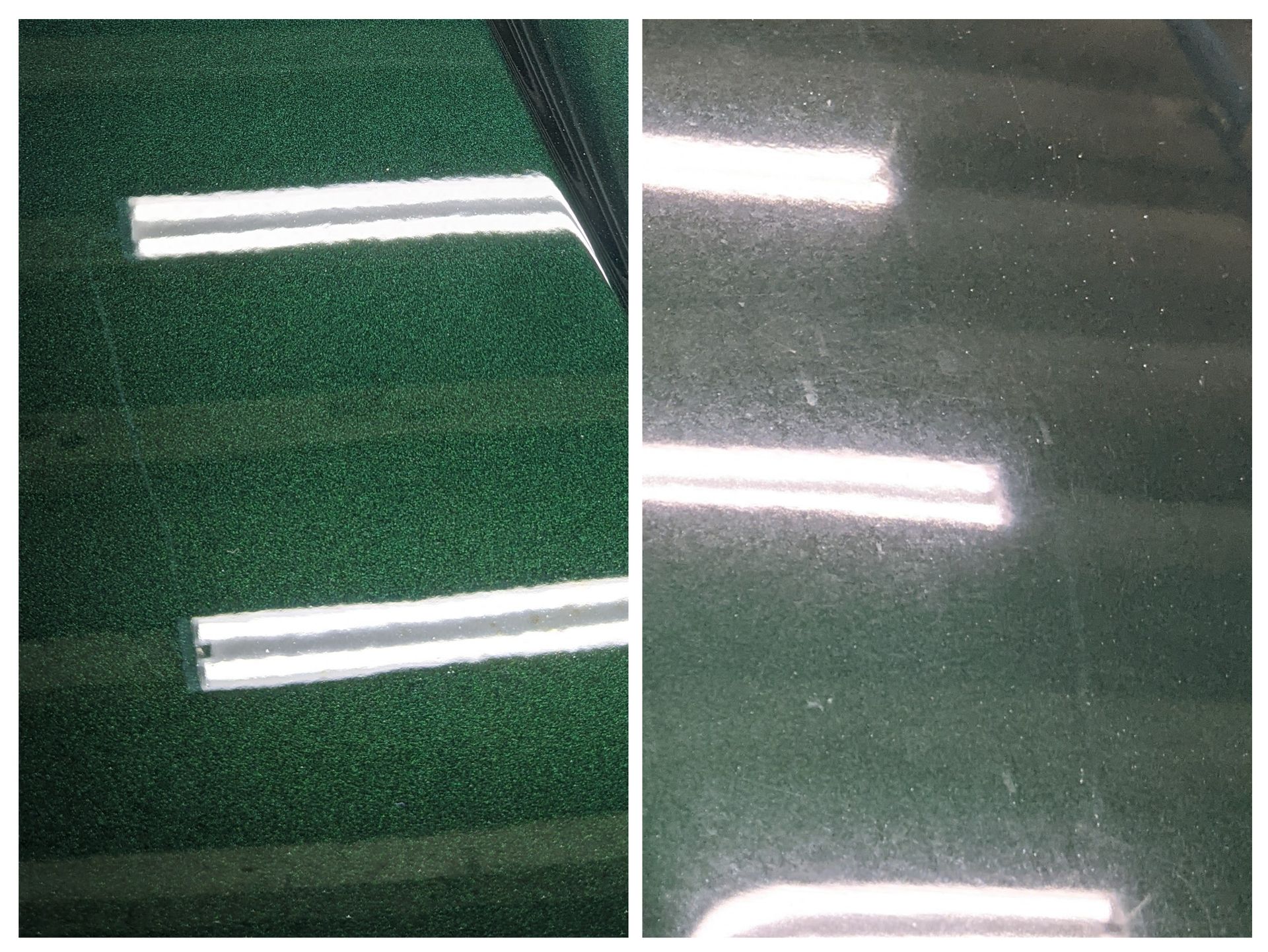 Before and after paint correction