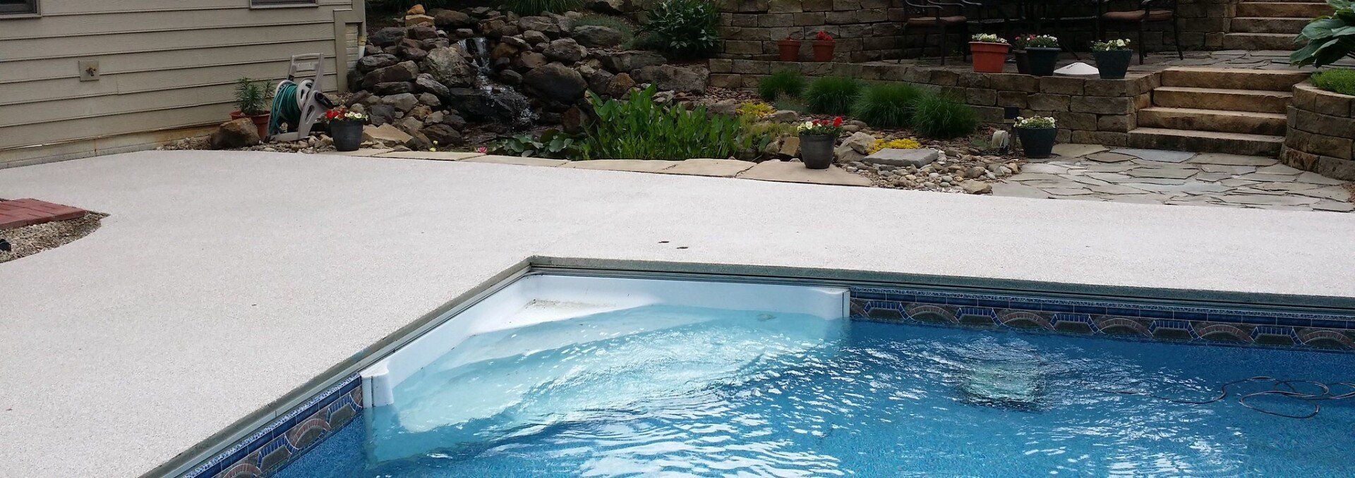 pool side concrete creation rio rancho