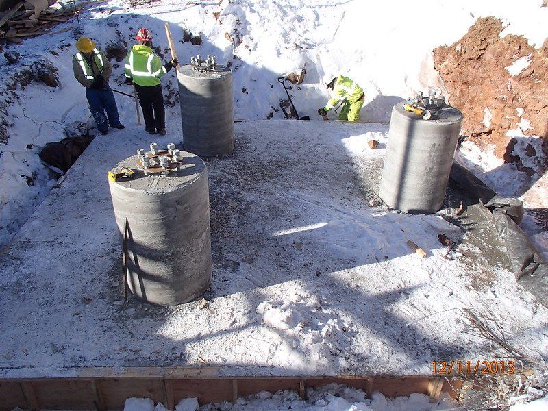 the footing is used under the concrete that is poured