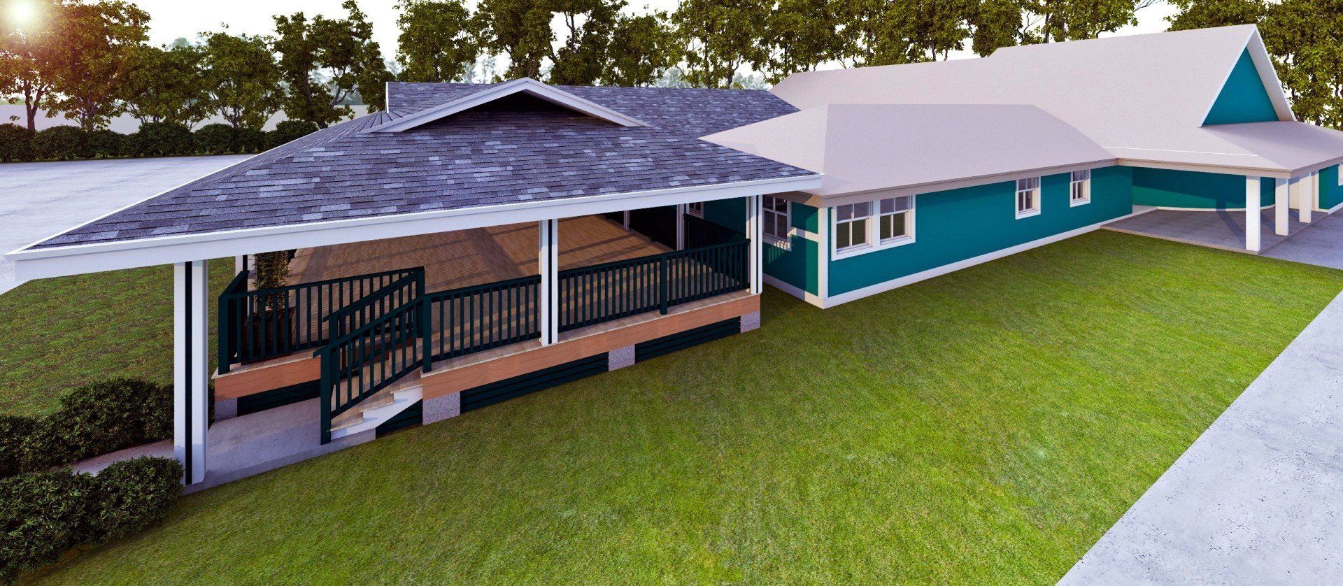 3D model of long structure — Honolulu, HI — DRAFTECHi LLC