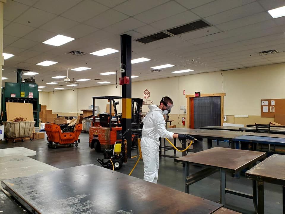 Disinfecting  the Table — Lexington, KY — Wildcat Clean Team
