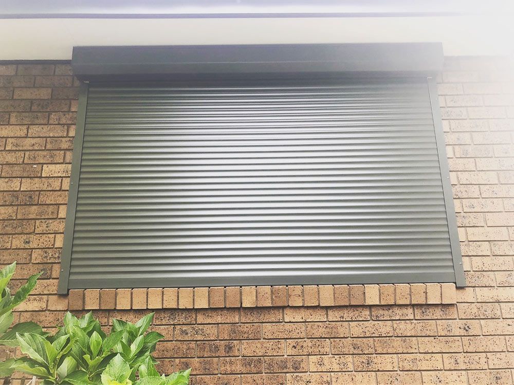 Closed Roller Window Shutter in Elegant Setting — Southern Blinds & Awnings In Wilton NSW