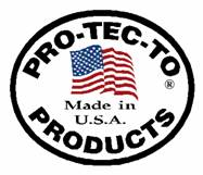 Logo for Pro-Tec-To Products, featuring an American flag and