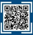 A qr code is being scanned on a blue background.