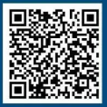 A qr code is being scanned on a blue background.