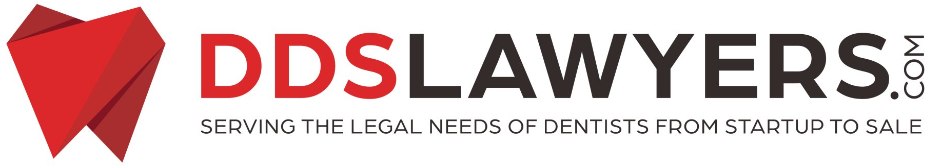 A logo for ddslawyers serving the legal needs of dentists from startup to sale