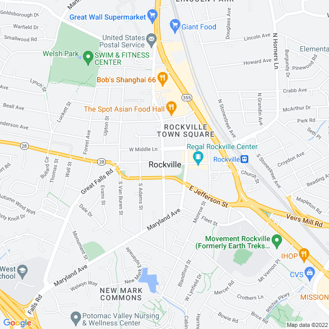 Map of business location