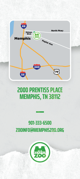 A map showing the location of 2000 prentices place in memphis tn