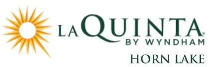 A logo for la quinta by wyndham horn lake
