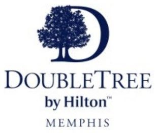 A logo for doubletree by hilton in memphis