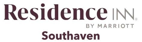 The logo for residence inn southaven by marriott