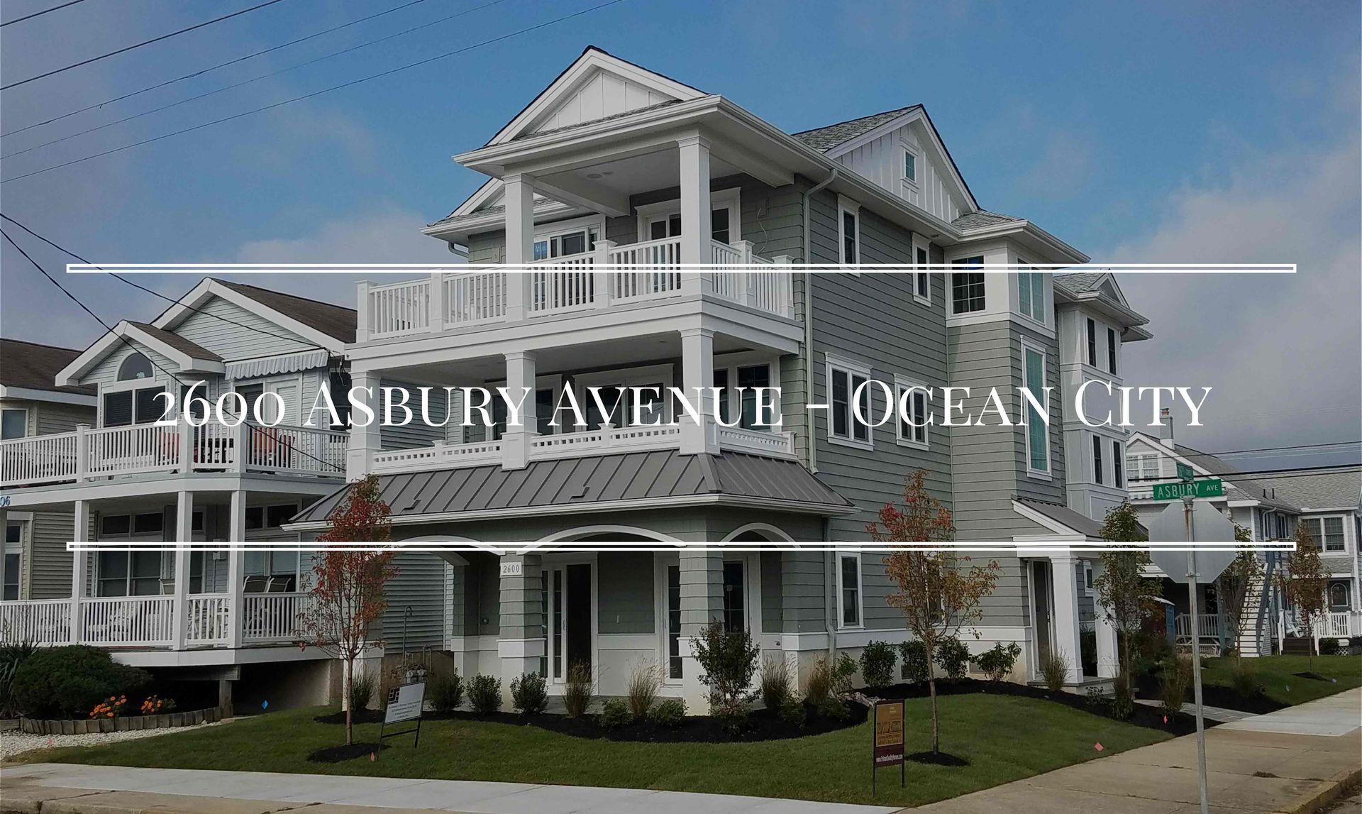 A row of houses on ashbury avenue in ocean city new jersey