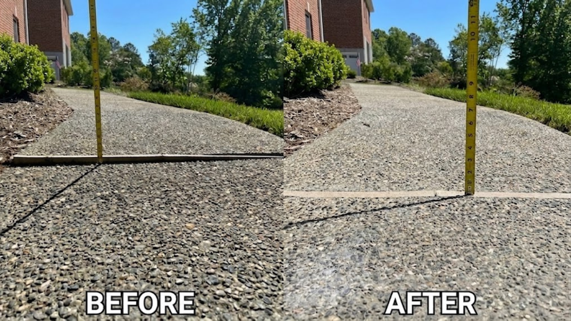 Rite-Wash concrete restoration service by fixing an expansion joint