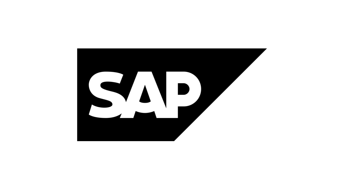 A black and white logo for a company called sap.