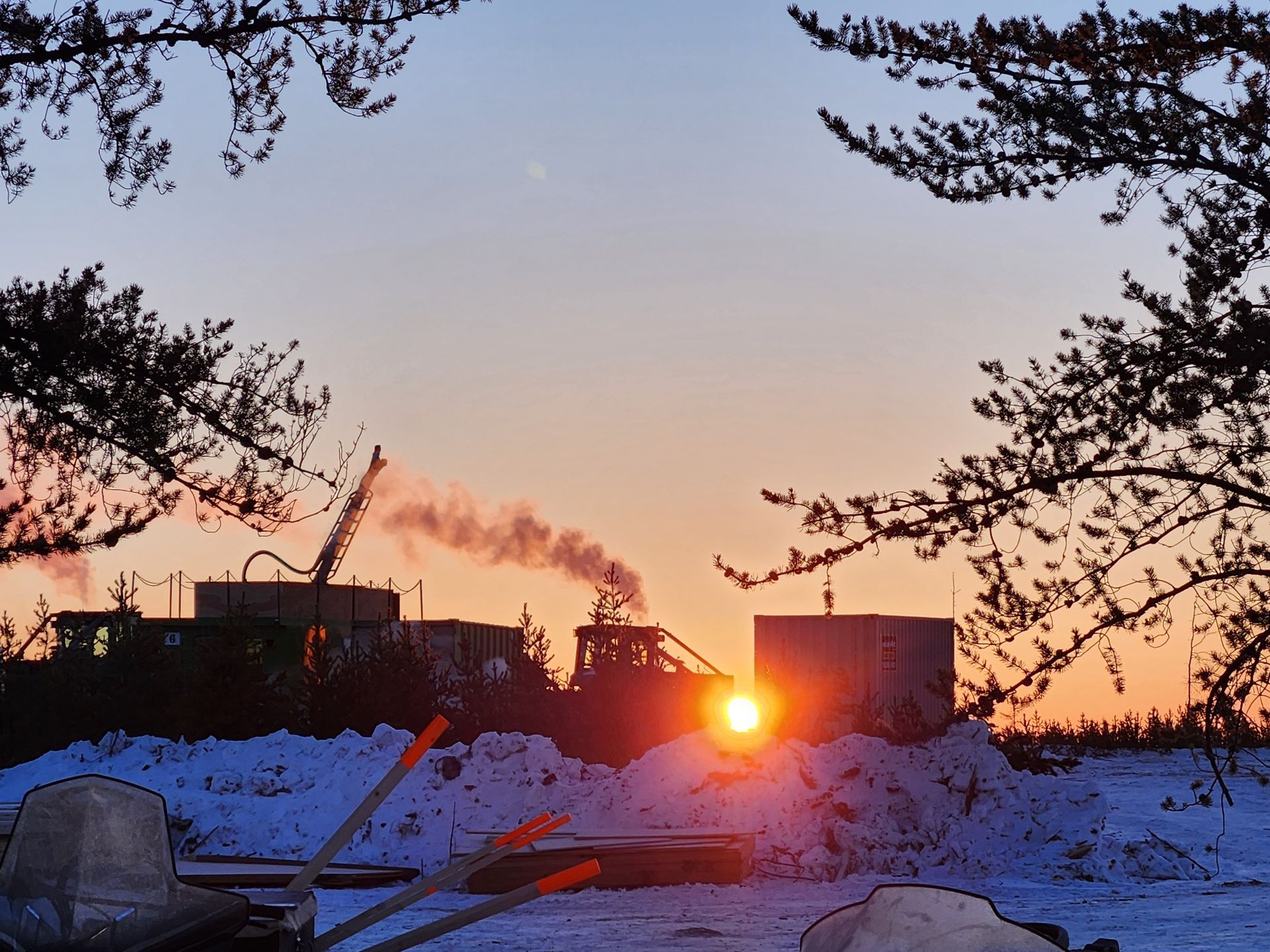 Winter exploration operations at Cosa Resources' uranium mining site in Saskatchewan, Canada.