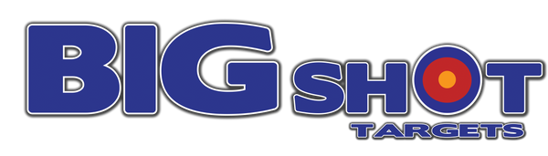 Big Shot Targets logo with blue text and a red bullseye in the “O”