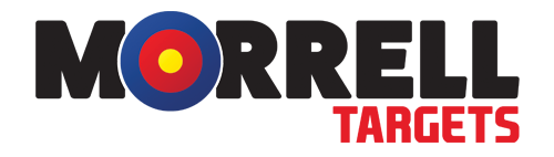 Morrell Targets logo in black and red with a bullseye icon in the O