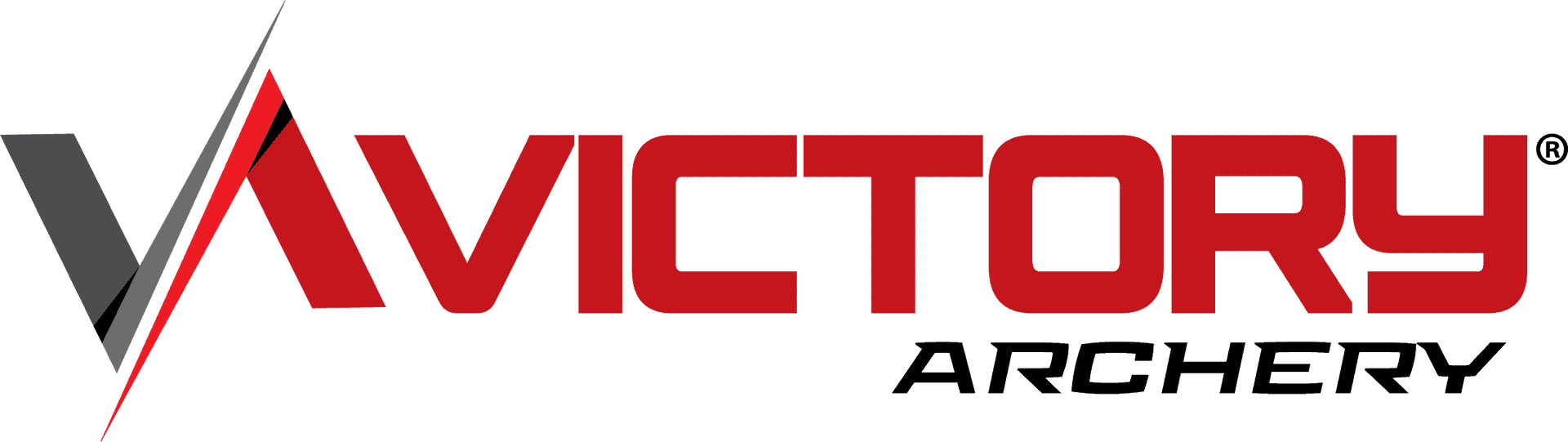 Victory Archery logo in red and black text on a white background