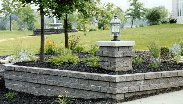 Stockman Stoneworks Proudly Supplies Pyzique Retaining Wall Blocks in Missouri.