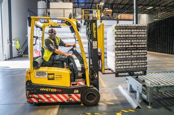 logistics operation fork lift
