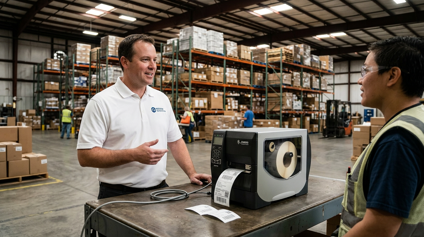 thermal label printer downtime roi calcuator