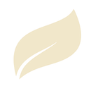 Beige leaf with a white central vein.