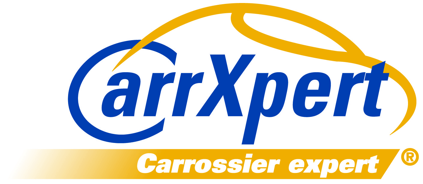 Logo CarrXpert avec texte bleu et orange et le slogan « Expert en transport de marchandises »