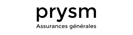 Logo Prysm avec le texte « Assurances générales » sur fond blanc