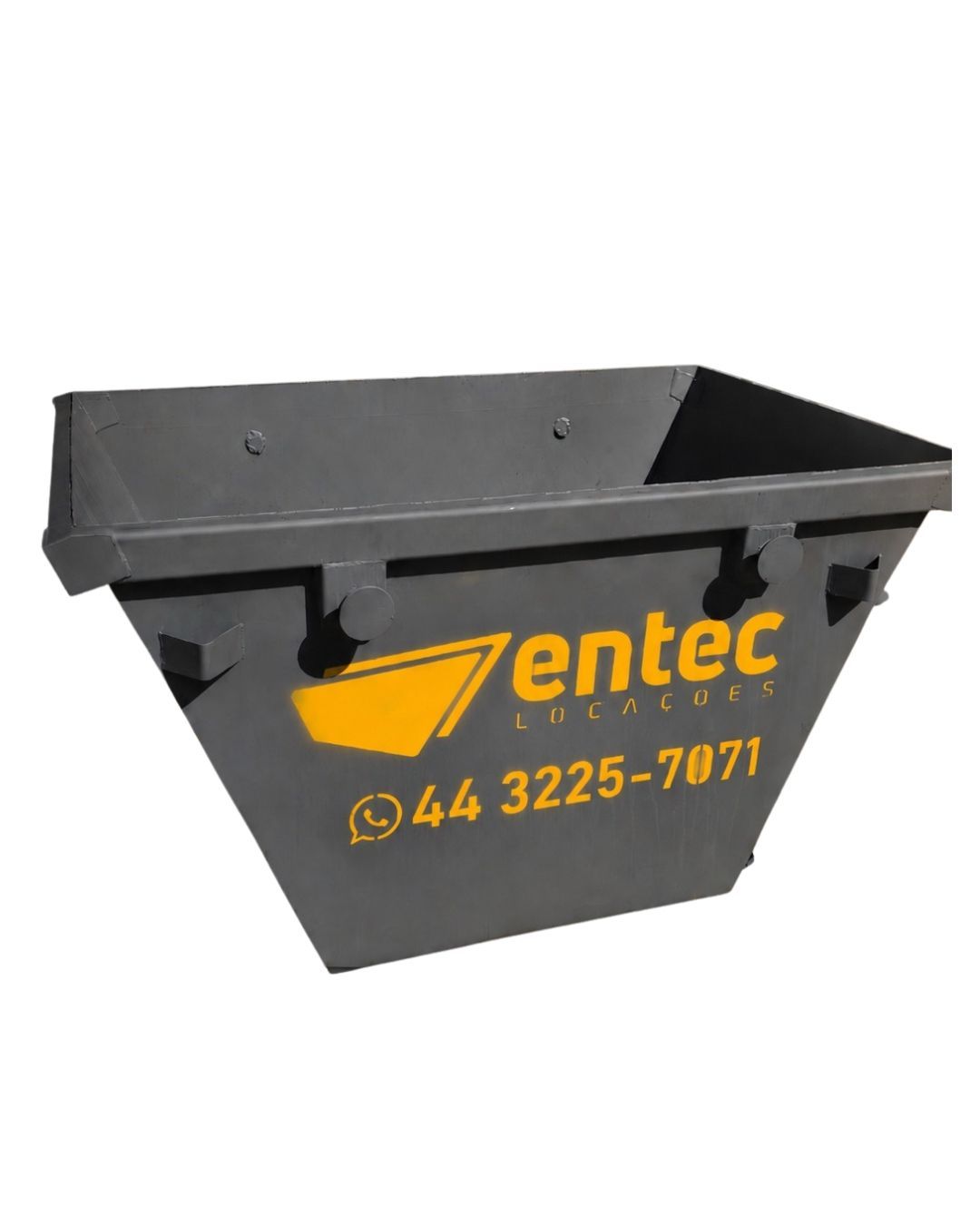 Mini caçamba de 1m³ da ENTEC para pequenas obras e reformas em Maringá