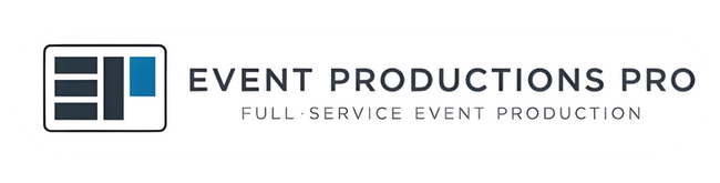 Logo for Event Productions Pro featuring a stylized