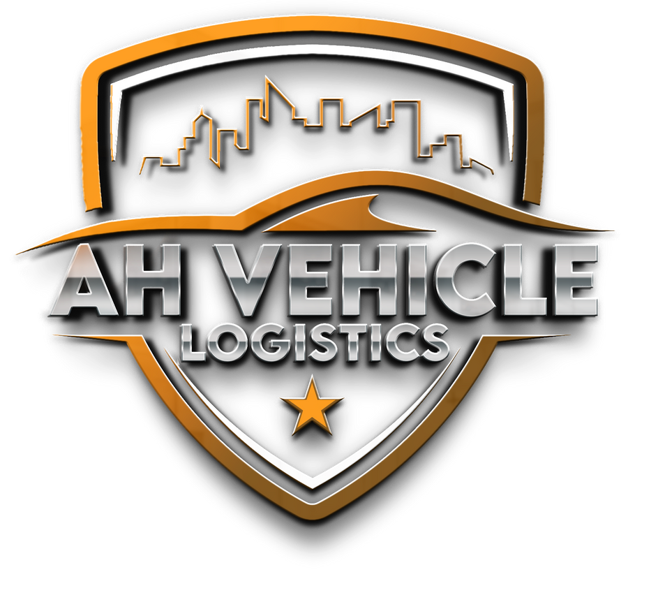 A logo for a company called ah vehicle logistics.