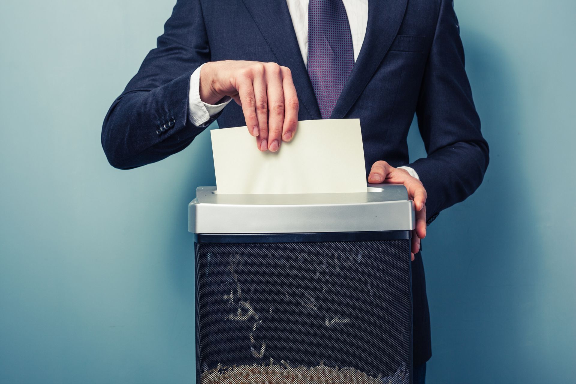Paper Shredder With Shredding a Document | Indianapolis, IN - Eco Shred