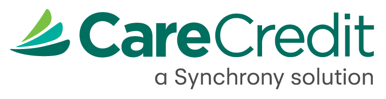 CareCredit logo with green stylized leaves; 