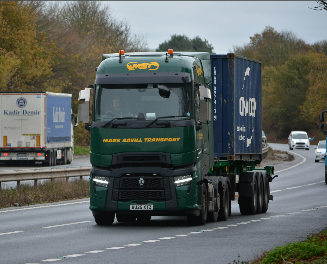Lorry on the road