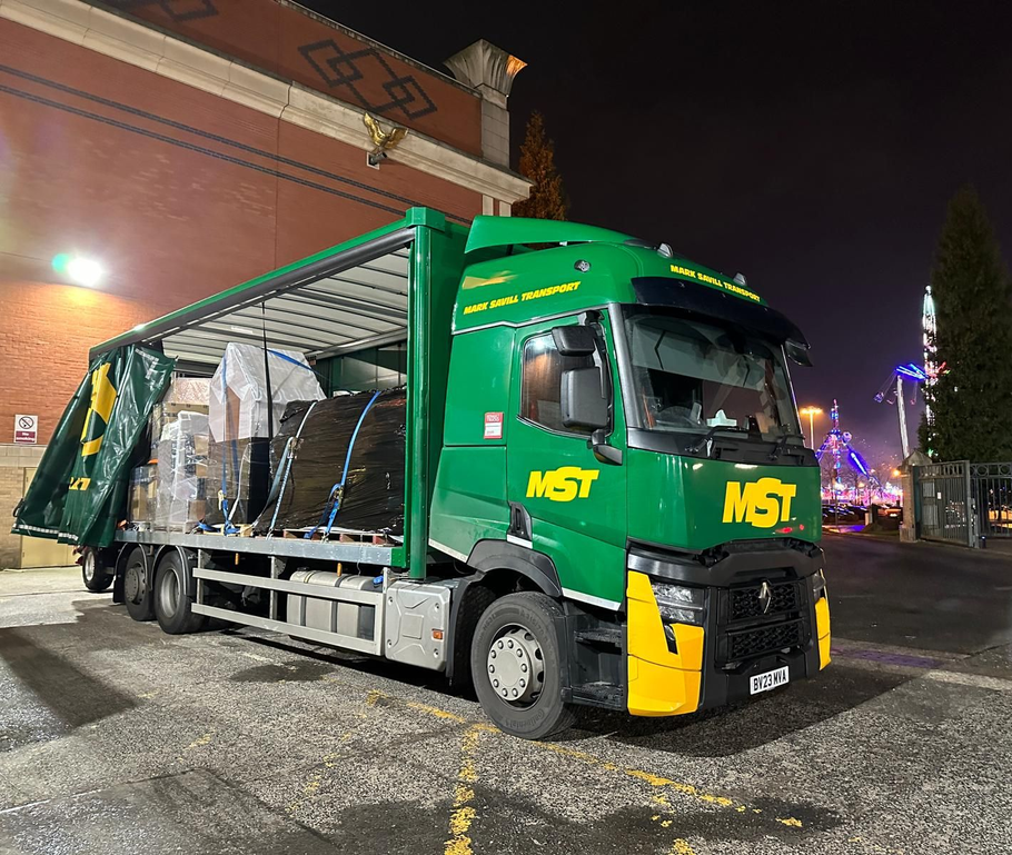 Side loading MST truck