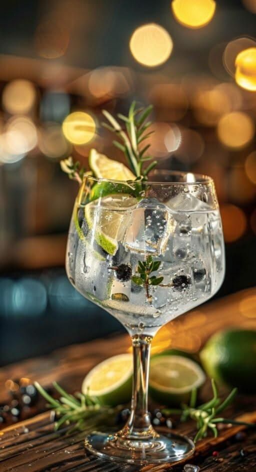 Complementary gin at the Moonlight Festival at Riverside Castle in Pretoria East.