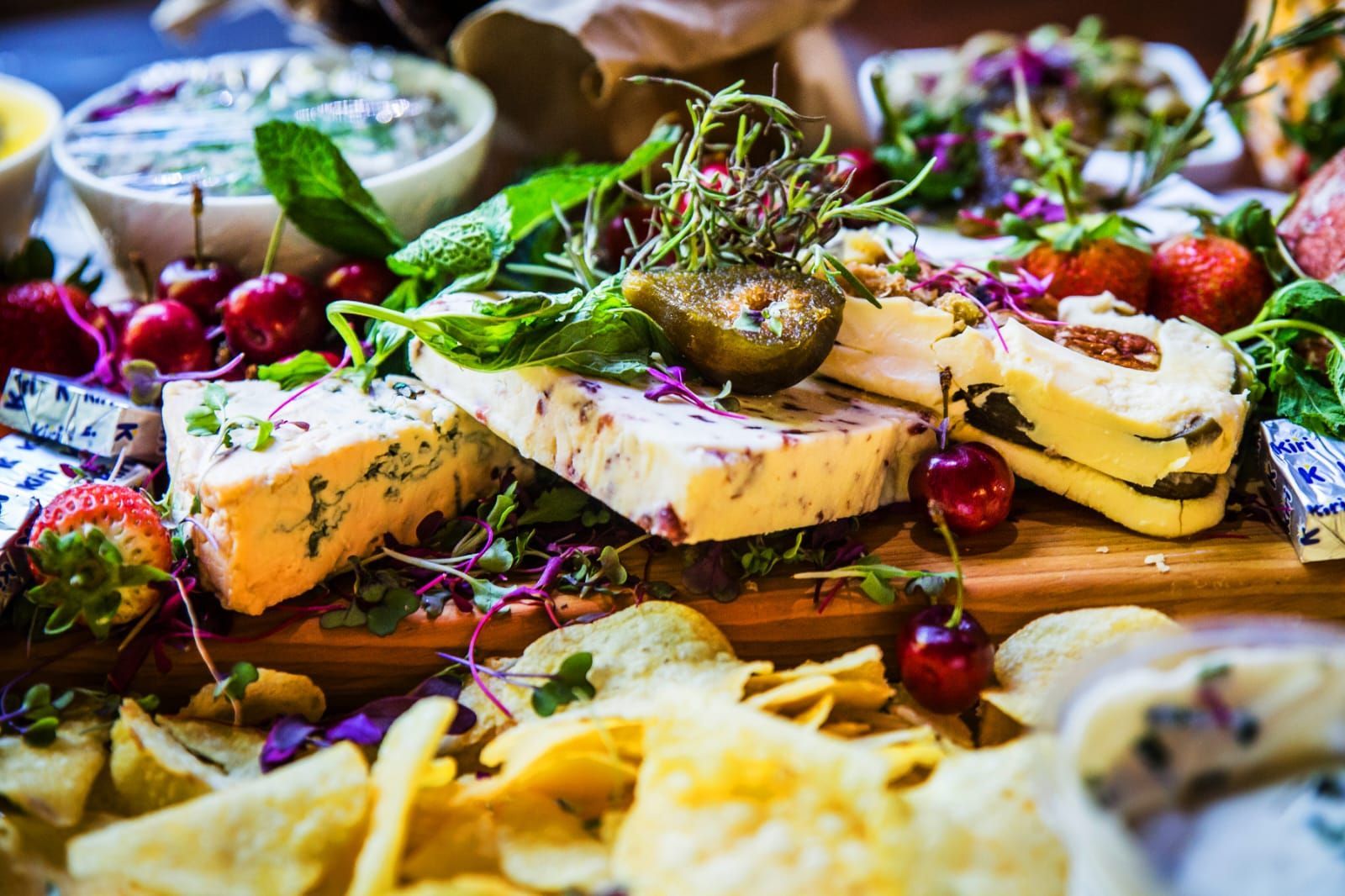Stunning arrangement of food for a corporate event at Riverside Castle, Pretoria's leading corporate function venue.
