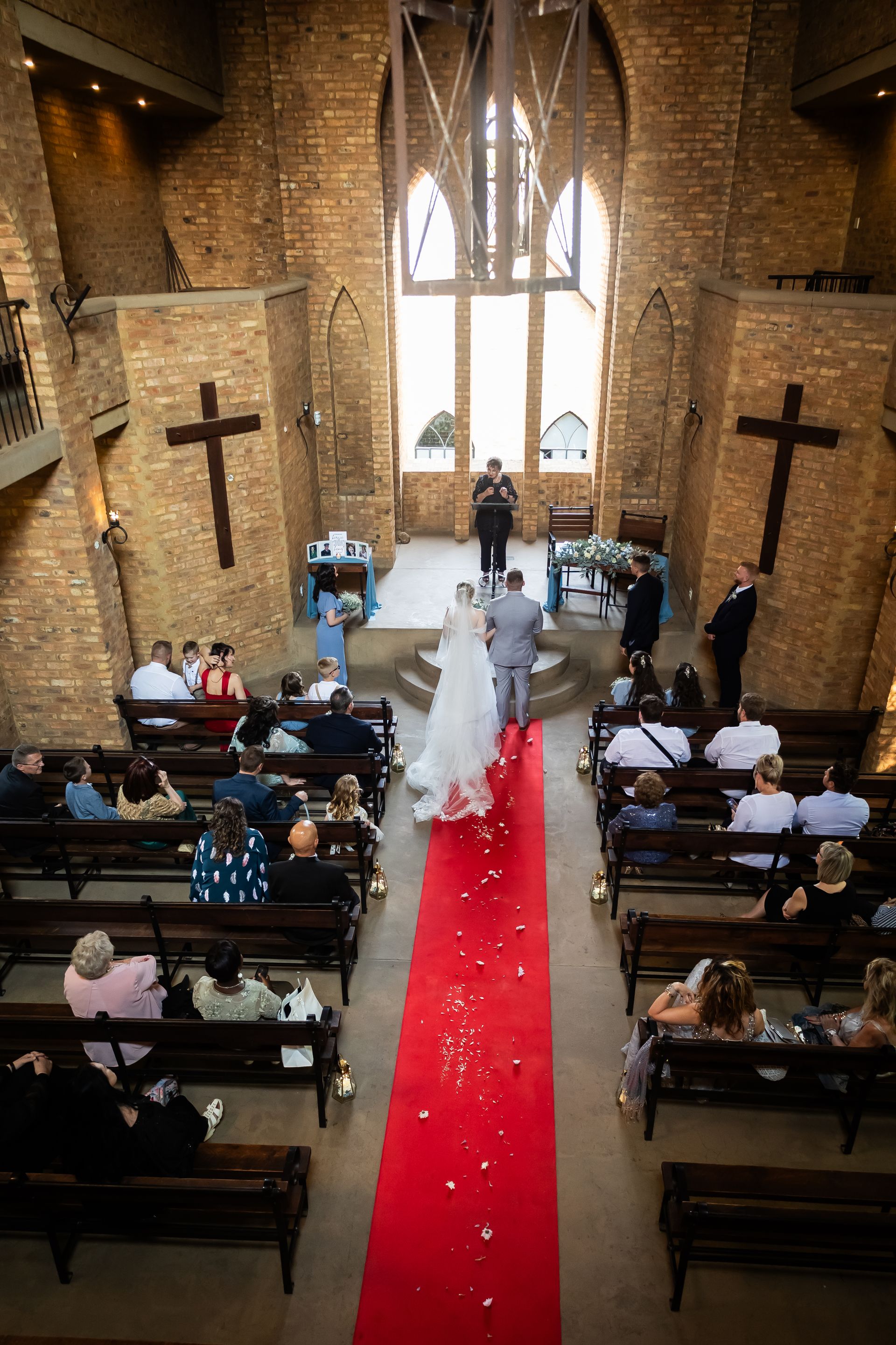 Wedding ceremony at Riverside Castle in Pretoria.