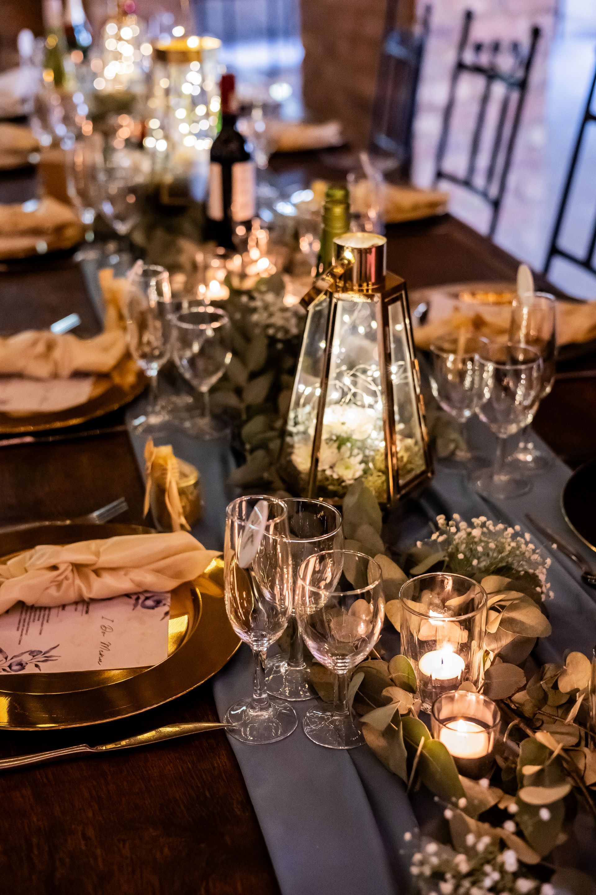 Elegant decor for a wedding at Riverside Castle in Pretoria.