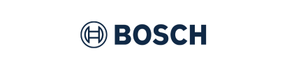 The bosch logo is on a white background.