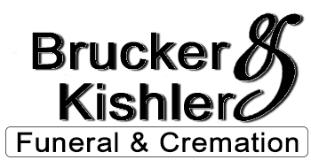 Brucker and Kishler Funeral & Cremation logo in black text on a white background