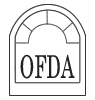 OFDA logo with arched doorway outline and stylized letters inside